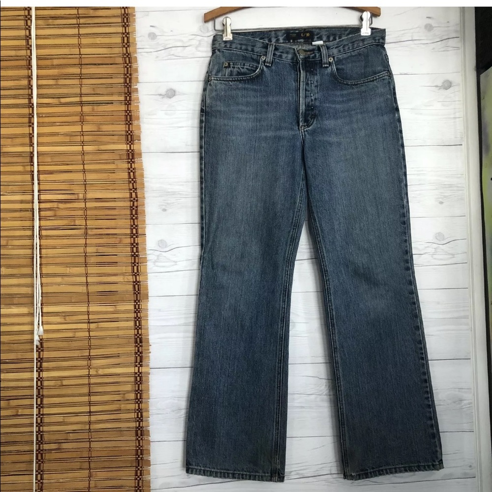 J Crew Button Fly Straight Leg 36572 Distressed 30